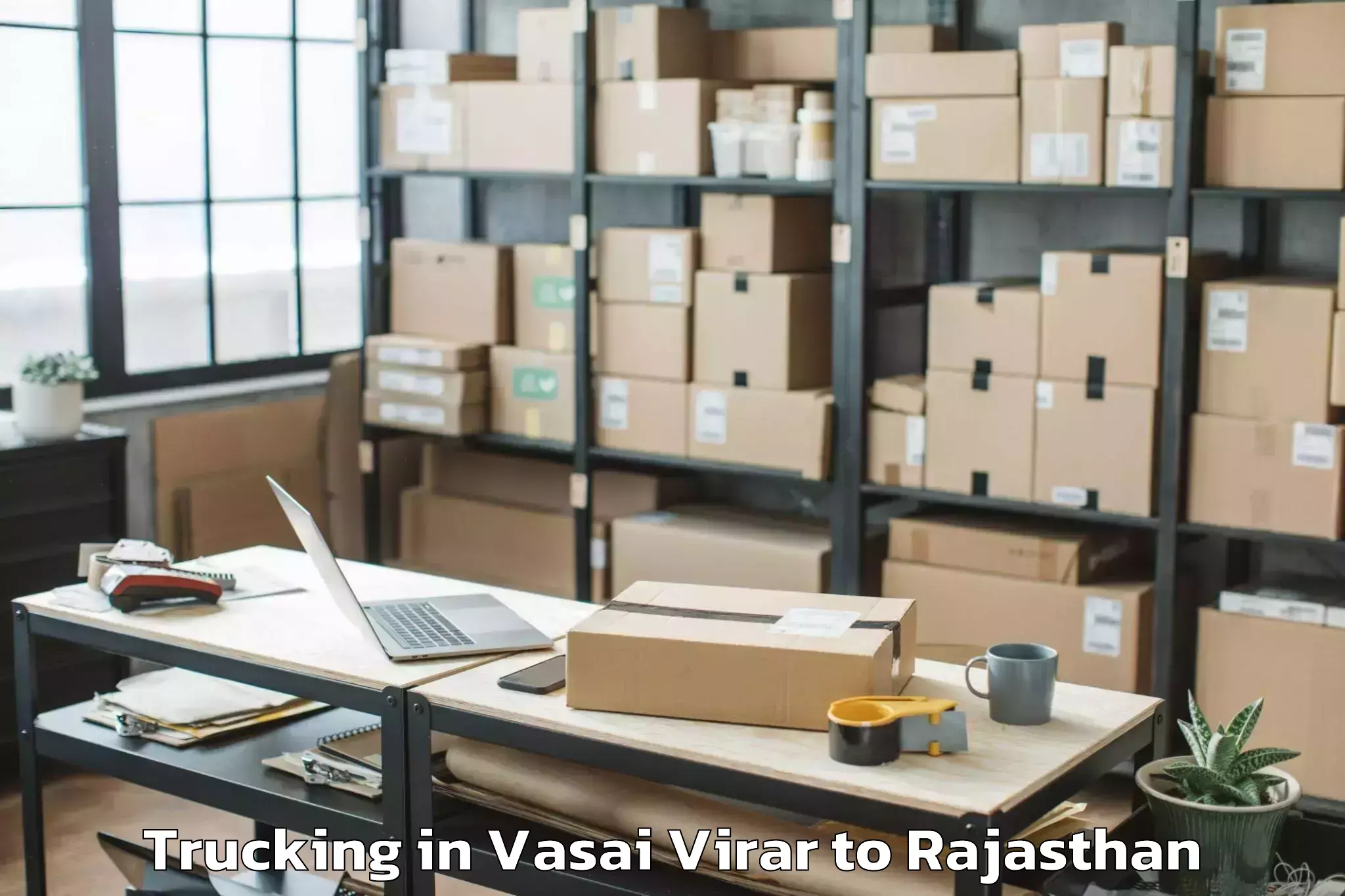 Reliable Vasai Virar to Rajasthan University Of Health Trucking